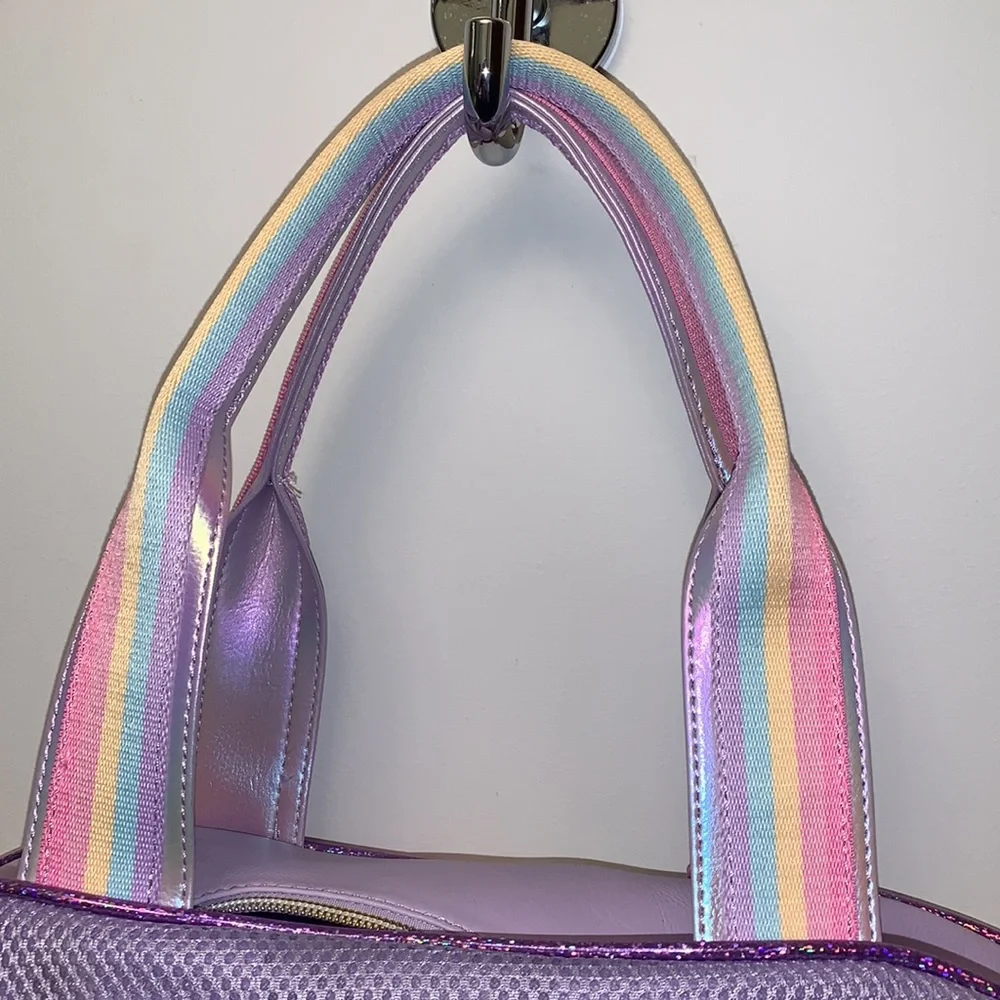 Girl's OMG Accessories Love Tie Dye‎ Duffle Bag - Purple